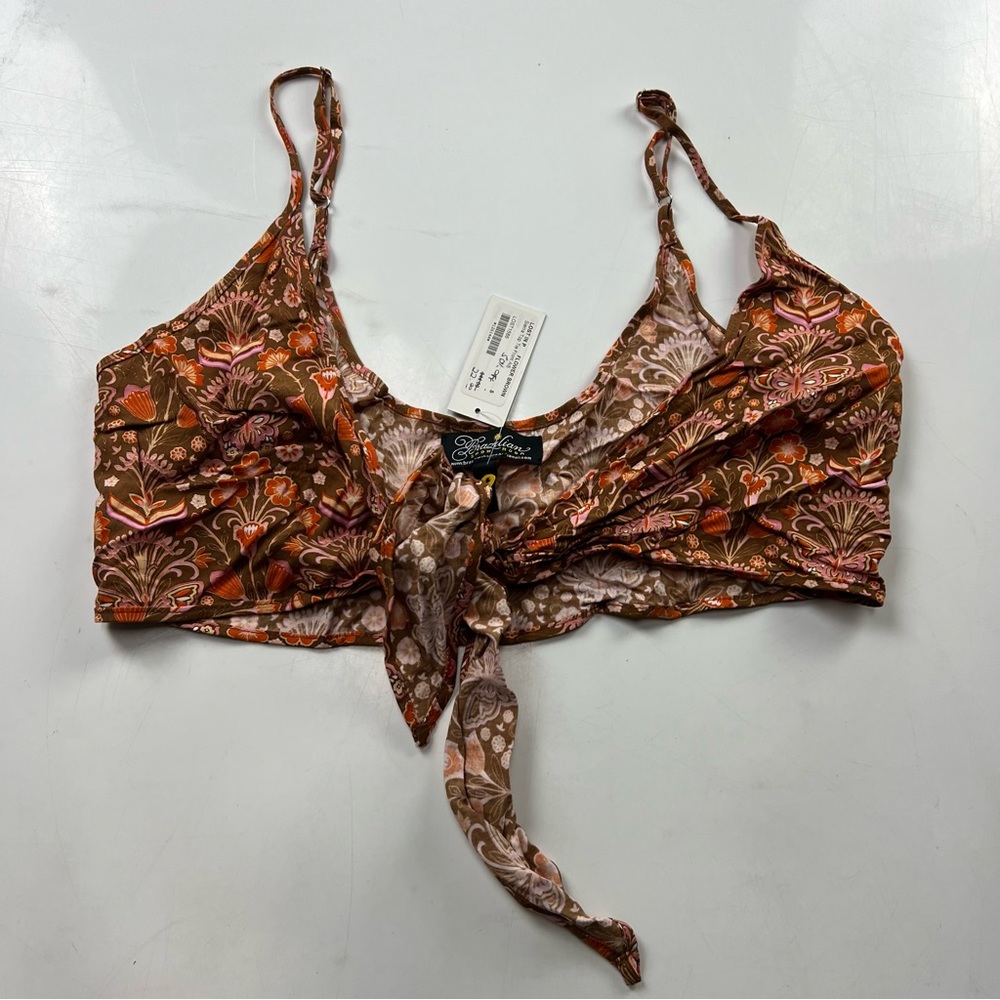 Brazilian show room women’s multicolor floral top NWT S L22-34